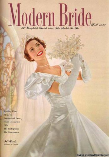 1949 MODERN BRIDE MAGAZINE RARE INAUGURAL ISSUE SIGNED - Price: 150.