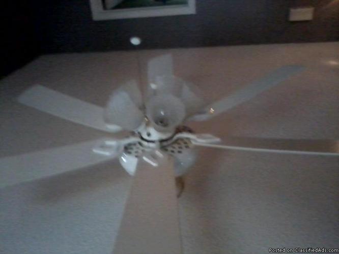 3 White Ceiling Fans for sale - Price: $20.00
