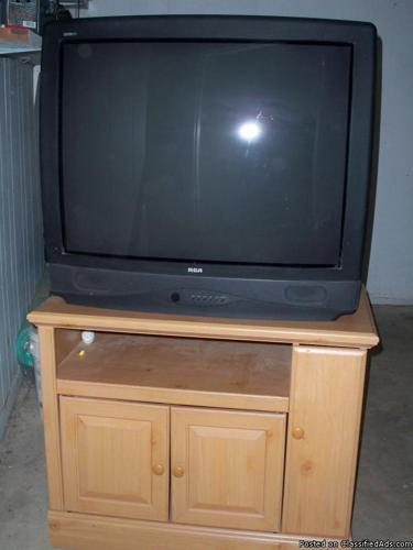 35 inch RCA TV w/stand - Price: 150.00 OBO