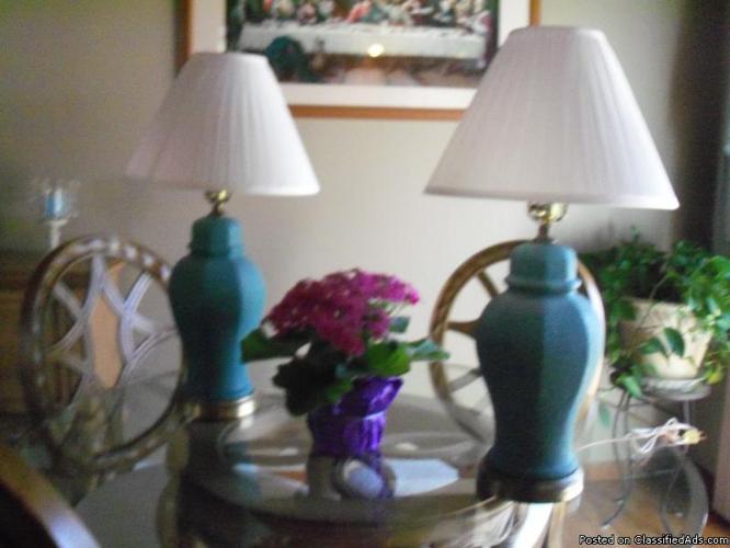 Ceramic Lamps - Price: $40.00 for set