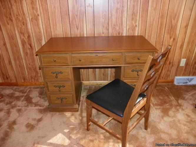 Desk with matching chair - Price: $60 obo