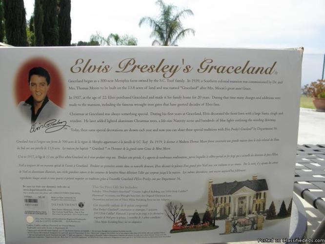 Elvis Presley's Graceland by Department 56 NIB ~~~Now with Pictures~~~ - Price: 199.95