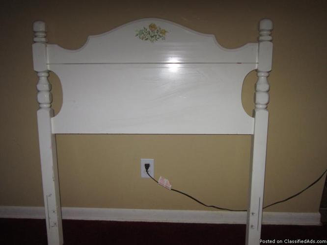 Girl's twin bed -- headboard - Price: 35.00