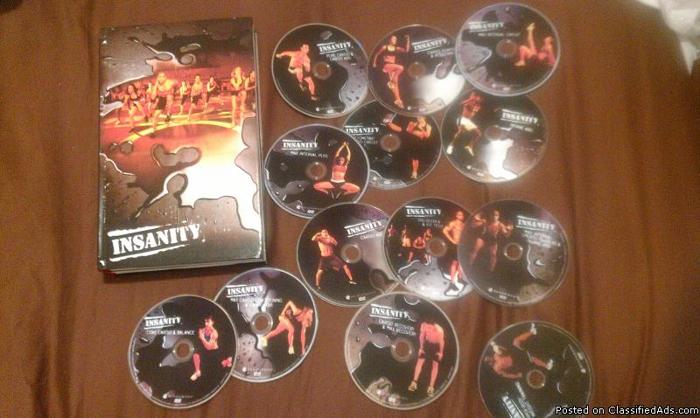 insanity workout dvds - Price: $70.00