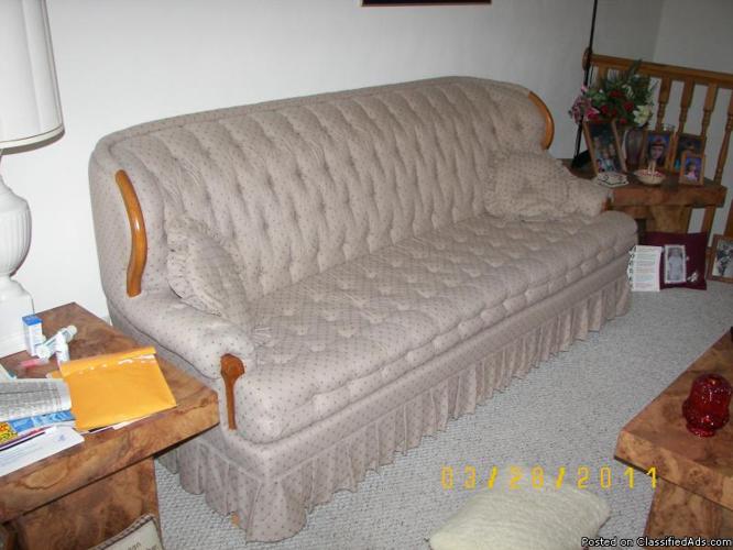King Sofa/Sleeper with Matching Chair - Price: 300.00