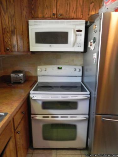 Maytag Electric Double Oven Range and Microwave - Price: $400 for both