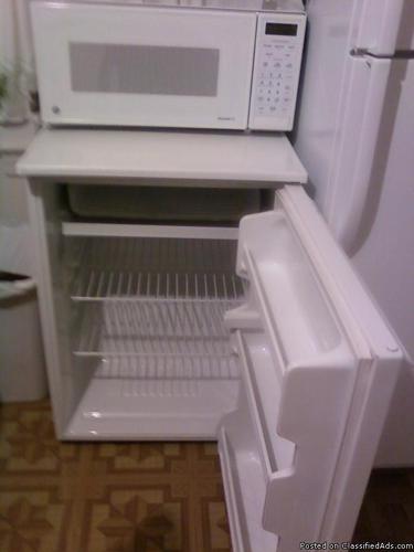 microwave and small refrigerator - Price: $ 50.00 each