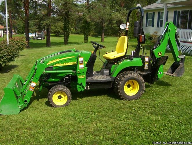 Model 2305 Compact Utility Tractor w/front loader and backhoe - Price: 16,000.00