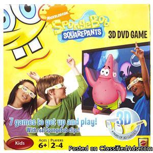 Nickelodeon SpongeBob SquarePants 3D DVD Game - Price: 14.99