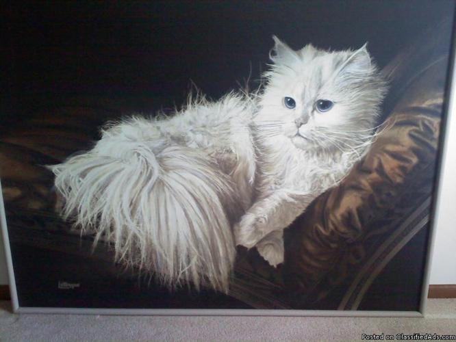 Persian Cat Oil Painting from California - Price: make offer