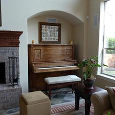 Piano, upright, antique