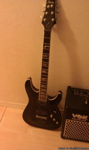 Schecter Guitar and Vox single tube amp - Price: $450