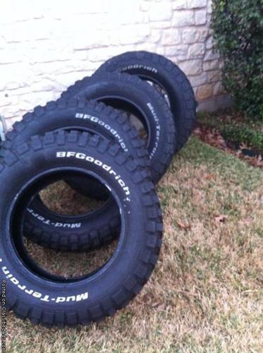 Set of BFG Mud Terrian tires - Price: 500