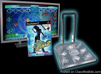 Used Dance Dance Revolution w/ TV and Metal Pads for Sale - Price: 1500.00