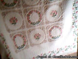very old very detailed embroiderd quilt - Price: 500. OBO