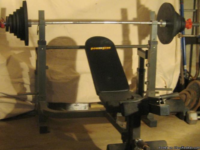 Weider Olympic weight and bench set - Price: $150.00