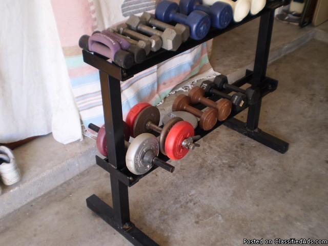 Weight Rack with weights - Price: free