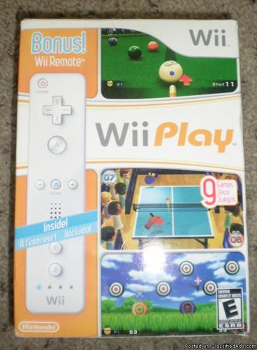 wii play and remote brand new - Price: 25.00