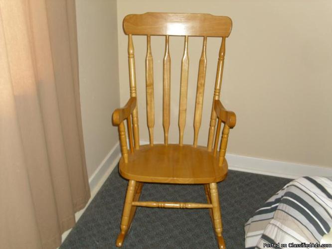 wood rocking chair - Price: $25.00
