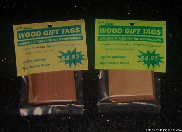 Wooden Gift Tags- Great for holidays, baskets and more.. - Price: 6