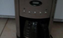 GEVALIA 12 cup programmable coffee maker, hardly ever used.