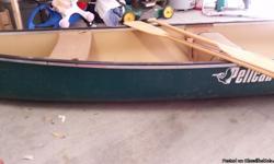 15'6" Pelican Explorer DLX canoe with two wood oars for sale.&nbsp; Used; in good condition.&nbsp; Asking $300 OR BEST OFFER.&nbsp; Willing to trade for excercise equipment.
&nbsp;
Specifications:
Length: 15'6"
Beam: 37.5"
Weight: 81 lbs
Max. Capacity:
