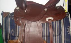 comes with everything breast collar, bridle, girth, saddle pad and blanket if interested please call 812 473 2533 thank you