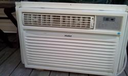 For Sale: Haier ESAX3186 Energy Star 17,000-BTU Window Air Conditioner with Remote Control.
Purchased new for about $500 in 2008. Must be able to pick it up. Cash only.&nbsp;
17,000-BTU window air conditioner with 3 cool settings and 3 fan speeds
