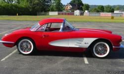 Matching number, 2-Top, restored, dual four, 4-speed Corvette.&nbsp; Everything has been rebuilt, restored, or replaced.&nbsp; Paint is as close to a 10 as you can get with all brightwork redone.&nbsp; Car has radial wide whites. Trunk has spare, jack and