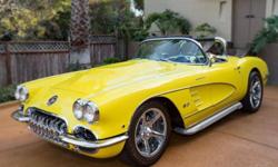 Get ready to experience the ideal combination of luxury and power with this 1959 Chevy Corvette Pro Tour Roadster!&nbsp; This first generation sports car has undergone a complete ground up restoration and no expense has been spared in it's overall package
