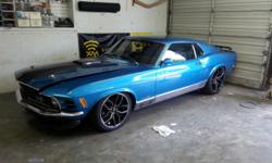 Please message me with questions at: torrietgguthridge@uk2k.com . 1970 Mach 1 Mustang. Super Nice Driver. Interior is all *NEW*. Seats, Panels, Headliner all done with Katskin and sewn with blue thread on a French seam to eliminate the piping from the