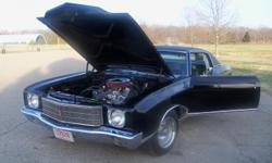 1970 blackish green, with ghost stripes, 502 bbc/502 hp, 350 tci trans w/shift kit, 411 posi rear, 3" duels all the way out baby, runs great sounds super,all new front end parts, frame and under carrage claens as they come, new tires, ralley rims need a