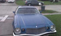 blue 1975 chevy camaro for sale rebuilt engin and rear end new tires and new carpet3,500 CALL 504-638-2285 OR 504-312-9029 must sell