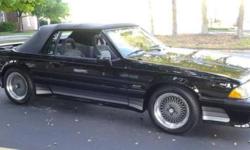 Up for sale is a very rare and very original 1988 SALEEN MUSTANG CONVERTIBLE in incredibly clean condition with ONLY 14,500 MILES!!!&nbsp; Saleen number 516 (of 703 cars built) features its original black shiny paint on gray cloth interior with the
