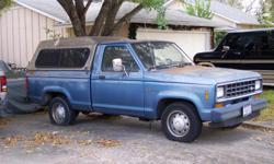 I have owned this truck 20 years. It is a good little work truck.
I have to sell due to recession.
119,263 original miles,
5 speed manual stick on floor,
4 cylinder,
clean Texas title.
BacPac camper cover included.
Needs tags & battery
Call 512-447-7268