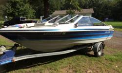 1989 BAY LINER... 2.3L INBOARD MOTOR... ASKING $2500 OR WILL TRADE FOR A PONTOON BOAT... RUNS GOOD AND IS A FAST RUNNING BOAT... CALL 501-253-0979 FOR MORE INFO