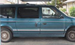 1994 Chrysler Town & Country van, 3.8 V6, Recently purchased 4 new tires, tags are current till November, smoged in may and oil changed recently. Engine runs great, ideal family van that can seat up to 7 people. Heater/AC has not worked since bought from