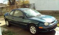 1995 Dodge Neon 146,000 miles, Interier in fair Condition, Has new dash, Fuel Pump. Needs Windshield Replaced, Possibly needs torque converter solenoid replaced, Runs a little rough, and has bad Oil leak. Does have title, Call #918-814-4154 for more Info