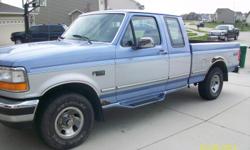 1996 Ford F150 XLT, has 136,000 miles.&nbsp; Push button 4 wheel drive, heat & air conditioning work well, power locks, power windows, power driver side seat, cassette player, clean interior, bed liner.&nbsp; Has new battery.&nbsp; Runs good just needs