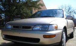 Details for 1996 Toyota Corolla DX
Address:1951 W Division St., Arlington, TX 76012
Year:1996
Make:Toyota
VIN:1NXBB02E3TZ492513
Model:Corolla DX
Mileage:176,327
For Sale By:Dealer
Description
CARFAX CERTIFIED. COMES WITH 6 MONTH POWER TRAIN WARRANTY! ONE