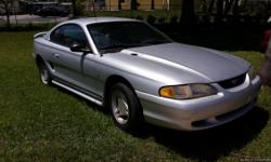 1998 Silver Ford Mustang
BUY HERE PAY HERE FOR $900 DOWN (with approved applicaion)
Manual V6
Cold A/C
CD player
141,000 miles
VIN# 1FAFP4041WF106744
MPG: Up to 20 city, 29 highway
Horsepower: 150 to 305 HP
Fuel tank capacity: 15.7 gal
Car is in GREAT