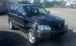 1998 Honda CRV EX AWD 4 cylinder 5 speed manual , loaded with power windows ,locks,mirrors, great gas saver, black with grey cloth excellent condition value priced at $5495