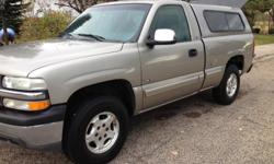 Chevy Silverado 1500 LS with Leer Shell - 4wd
Well cared for truck with matching Leer Camper Shell. Oil changed every 5,000 miles. I can provide report from mechanic if wanted. Interior in great condition. No wear on seats. Carpet in good condition, no