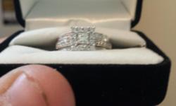 hey guys do you want to get your lady something for valentines day that she would really love and apperiate well you came to the right place i am selling a 1 karat diamond engagement ring brand new and also to go along with it i am selling matching bands