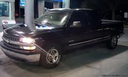 Selling my 2000 Chevy Silverado 1500 Pickup LS model extended cab Clean truck inside and out/ Very well maintained/ I've got receipts for work performed and parts changed COLD A/C!!!!!! Fully Loaded!!!!!! Black paint and light grey cloth interior/ Runs