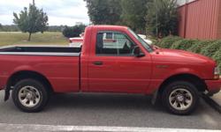 2000 Ford Ranger 2.5L short bed pick-up, 165000 miles, clean inerior, Alpine CD player, A/C, Vinyl floors, 12V power outlet, exterior clean as well, bed liner, Just had upper and lower ball joints replaced with new shocks and brakes. Had Alighnment dont