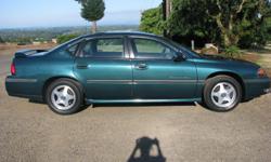 2001 Chevy impala LS
Car is in EXELLENT condition
100500 Miles
Automatic
Automatic AC
Power Steering
Power Driver Seat
Am/FM Radio
Cassette/ CD player
On Star
Tow package
Tires are ok
Transmission was totally rebuild, mild shift kit and Updated Trans and