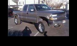 Chevy Silverado 1500 LT edition. Top of the line in 2001! I have the original window sticker and paperwork and this truck sold for $52,037.91 on July 4th 2001.
-Oversize 35X12.50 Mickey Thompson ATZ tires, only a year old on 20X10 Motto Max chrome rims.