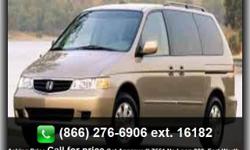 2002 Used Honda Odyssey EX with Cloth Seats. Vehicle Features: Alloy Wheels, Ice Cold Air Conditioning, Smooth Shifting Automatic, Cruise Control, Power Drivers Seat, Power Windows, Power Door Locks, Power Mirrors, Rear Window Defroster, Tilt/Telescope