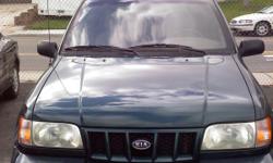 This is an excellent 2002 Kia Sportage. It is the perfect SUV for all tennagers/familys. It is a great vehicle for saving gas!
Power Windows
Power Locks
A.C/Heat
Great car for saving gas!
Gets many miles per gallon!
4 Door
Automatic
4 Cylinder
Clean on